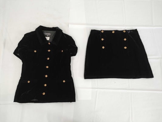 CHANEL Velour Set Gripoa 40 Other Apparel