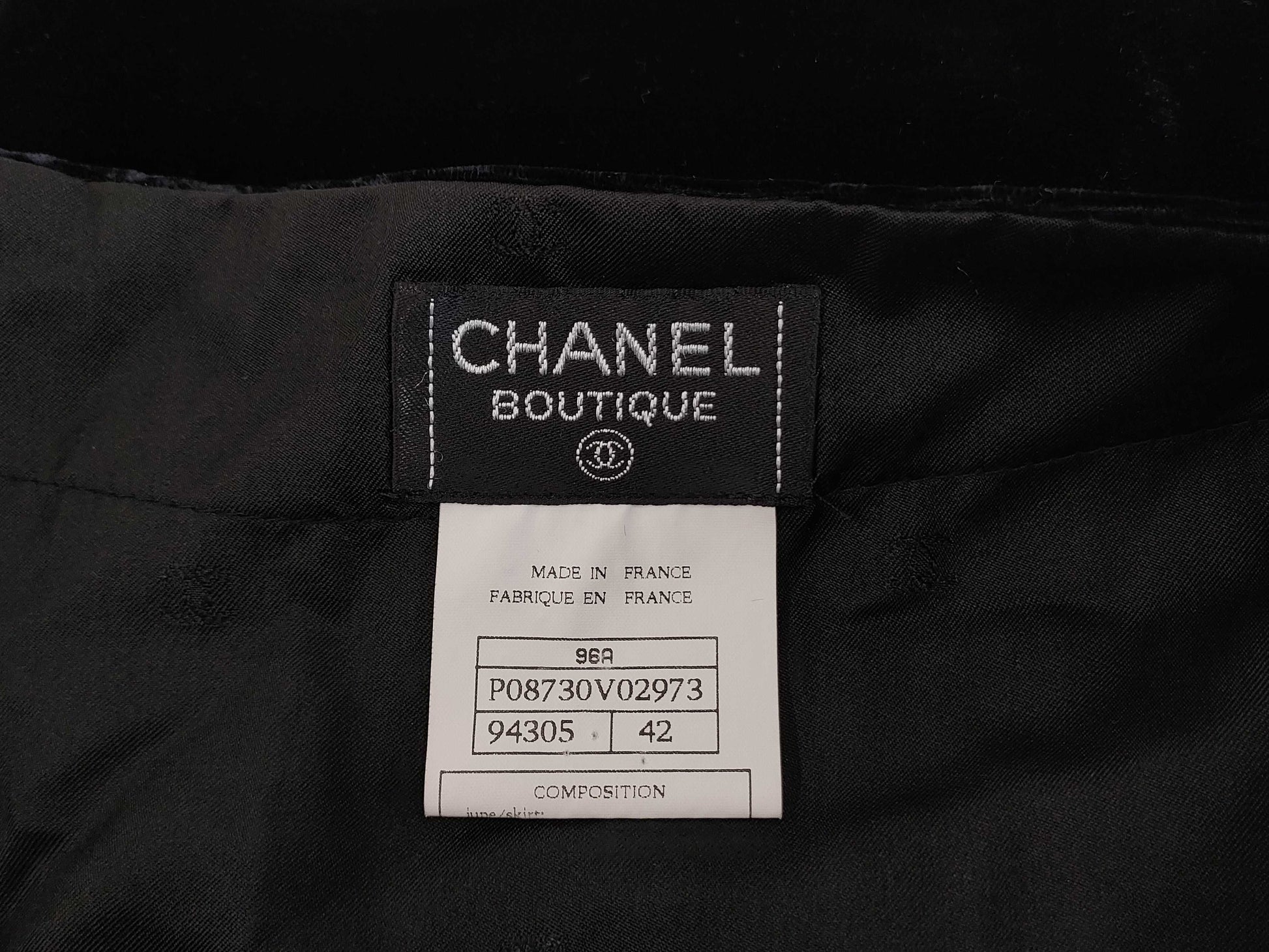 CHANEL Velour Set Gripoa 40 Other Apparel