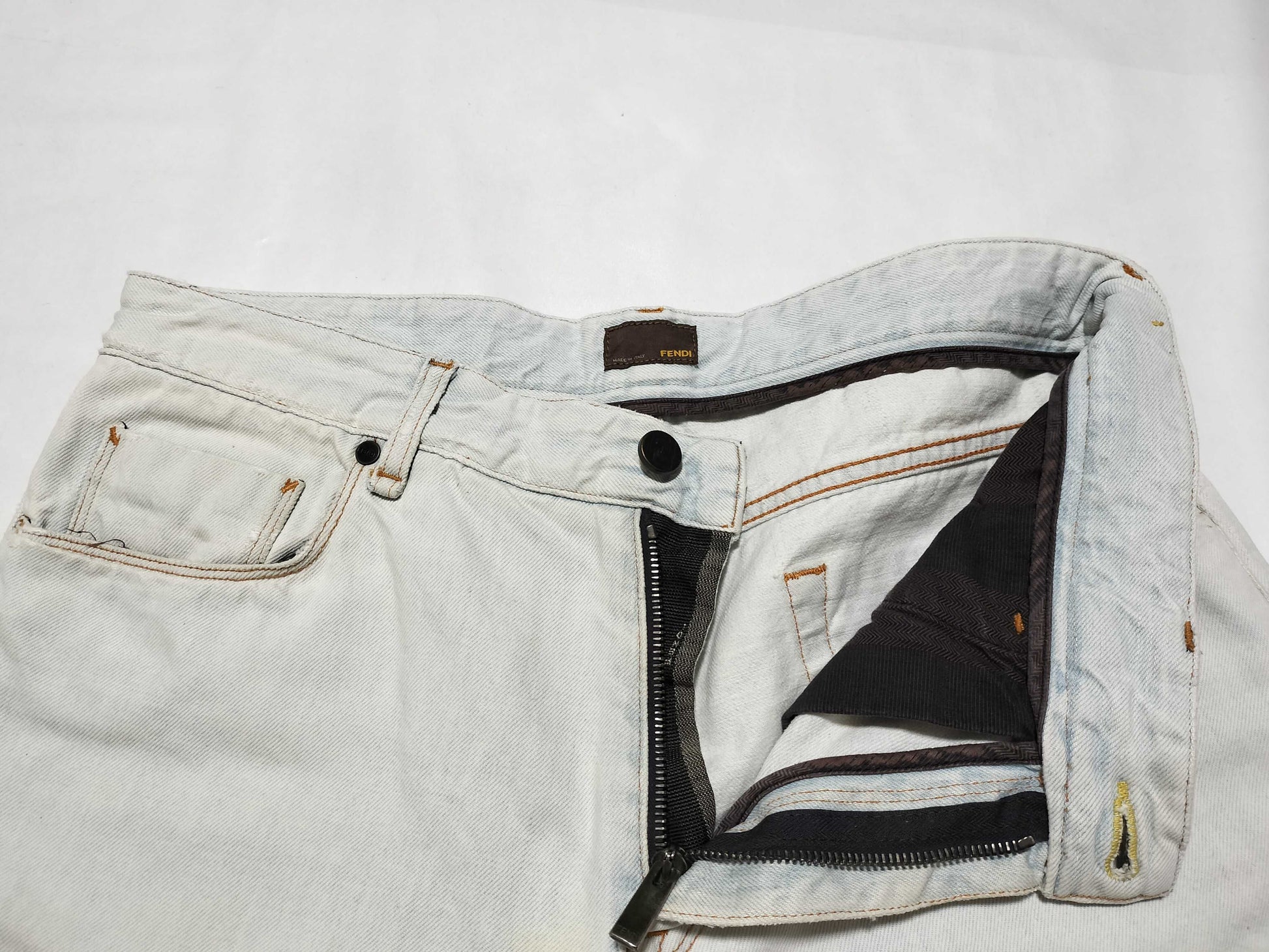 FENDI FENDI Fendi denim pants pants