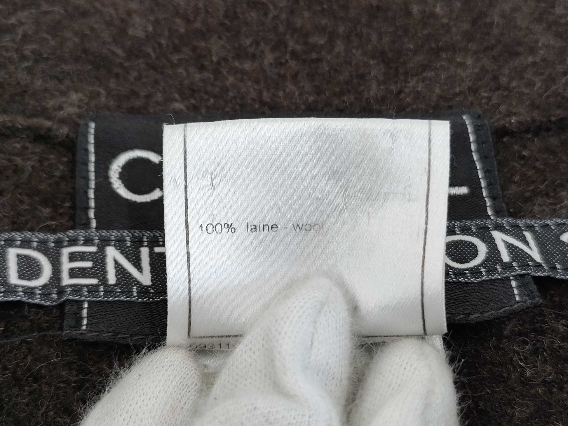 CHANEL Jacket P14021V08014 99A Women's Wool Brown Jacket Size 40