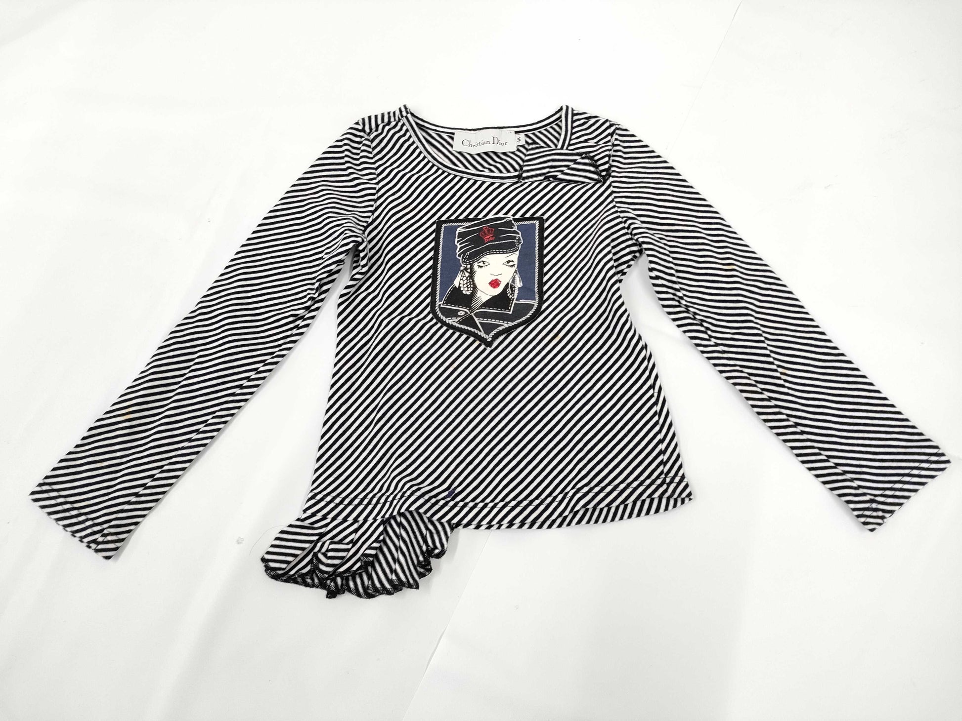 Dior Long Sleeve T-Shirt, Cotton, Kids, Size 4A