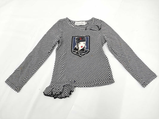 Dior Long Sleeve T-Shirt, Cotton, Kids, Size 4A
