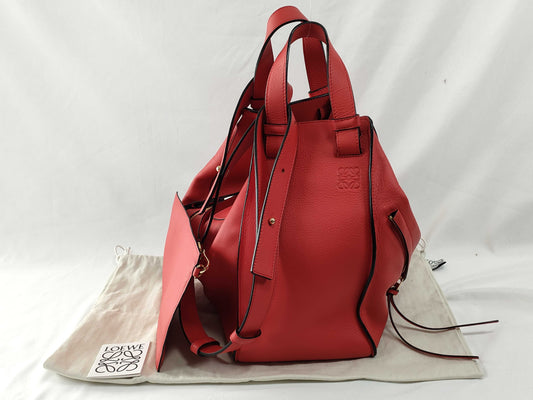 LOEWE Hammock Medium Red Shoulder Bag