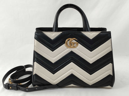 GUCCI 2-Way Bag GG Marmont Handbag