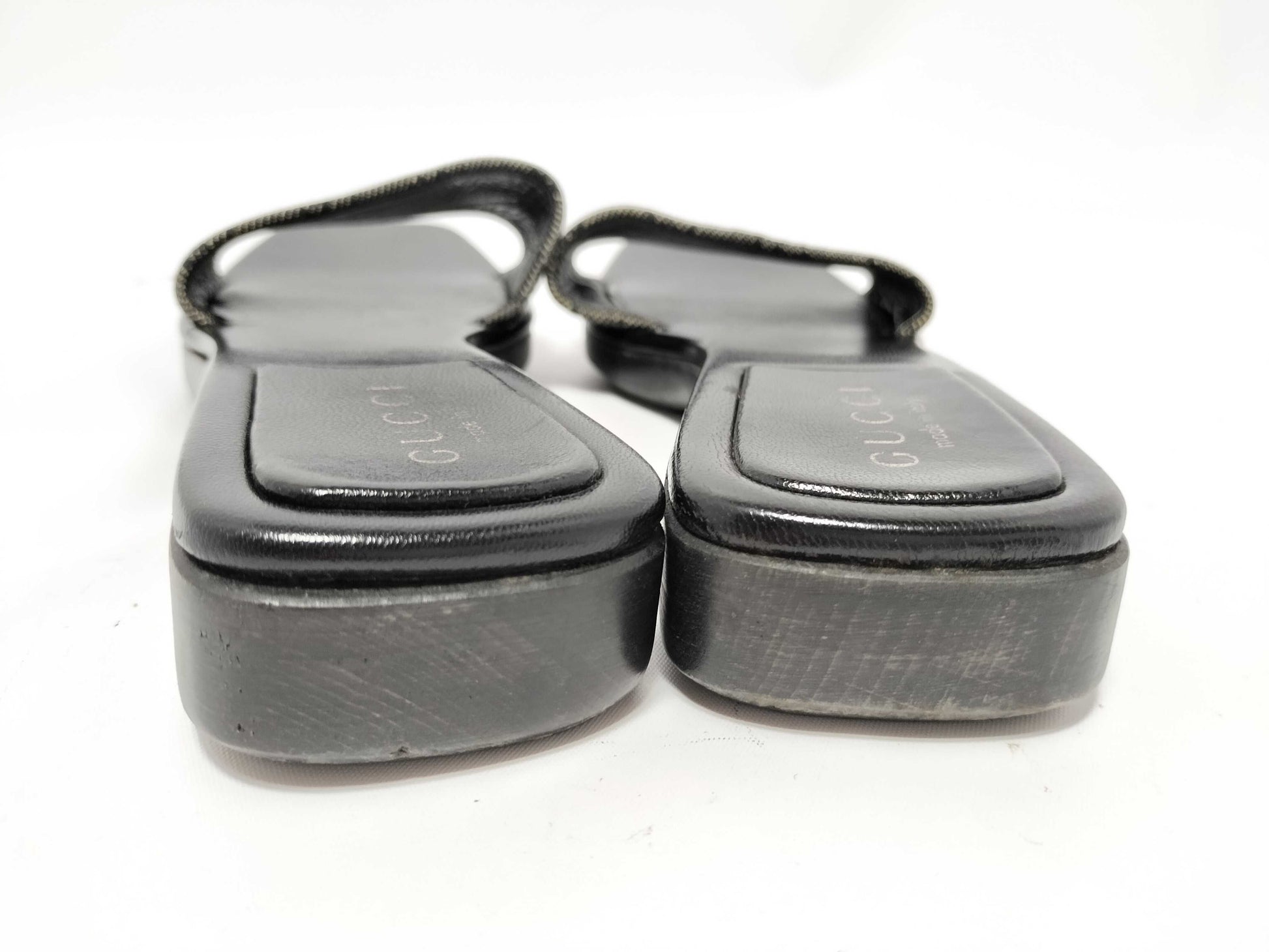 GUCCI GG Canvas Sandals Gucci Sandals