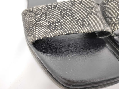 GUCCI GG Canvas Sandals Gucci Sandals