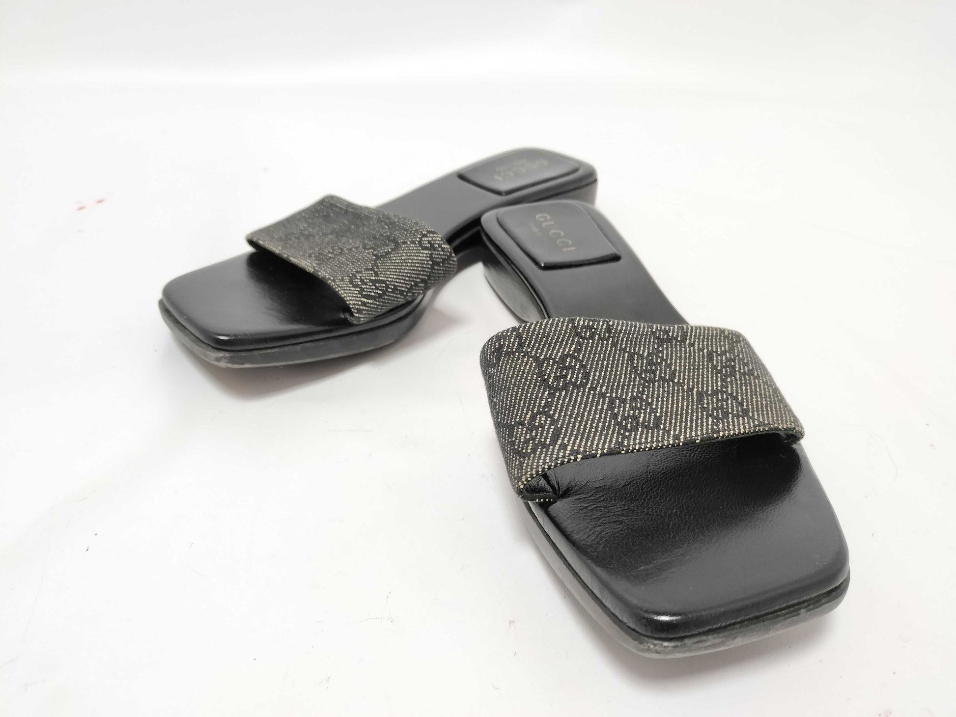 GUCCI GG Canvas Sandals Gucci Sandals