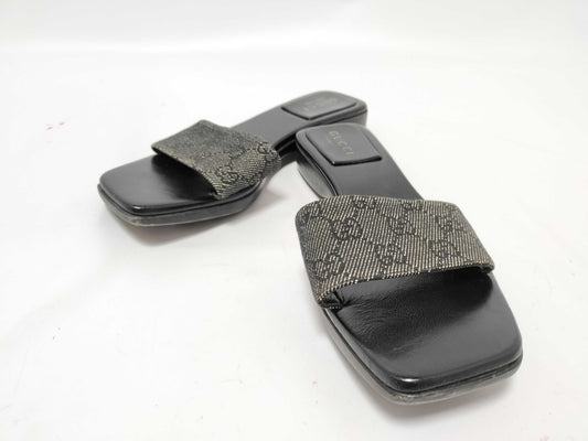 GUCCI GG Canvas Sandals Gucci Sandals