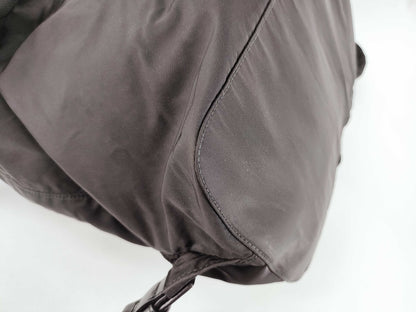 PRADA Nylon Backpack with Triangle Logo, Black, Guarantee Card Included