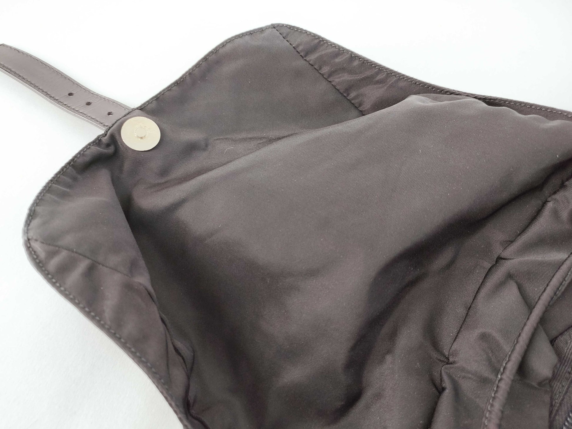 PRADA Nylon Backpack with Triangle Logo, Black, Guarantee Card Included