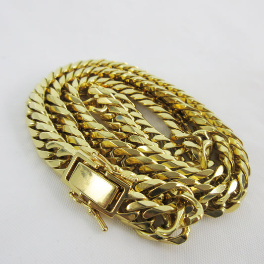 6-sided double 18K gold Kihei necklace, 100.8g 