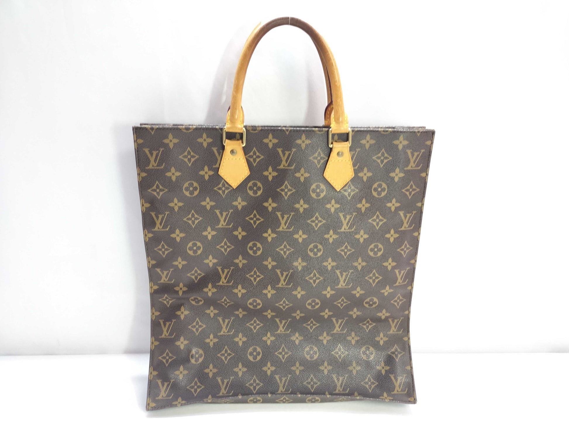 LOUIS VUITTON Monogram Sac Plat Tote Bag