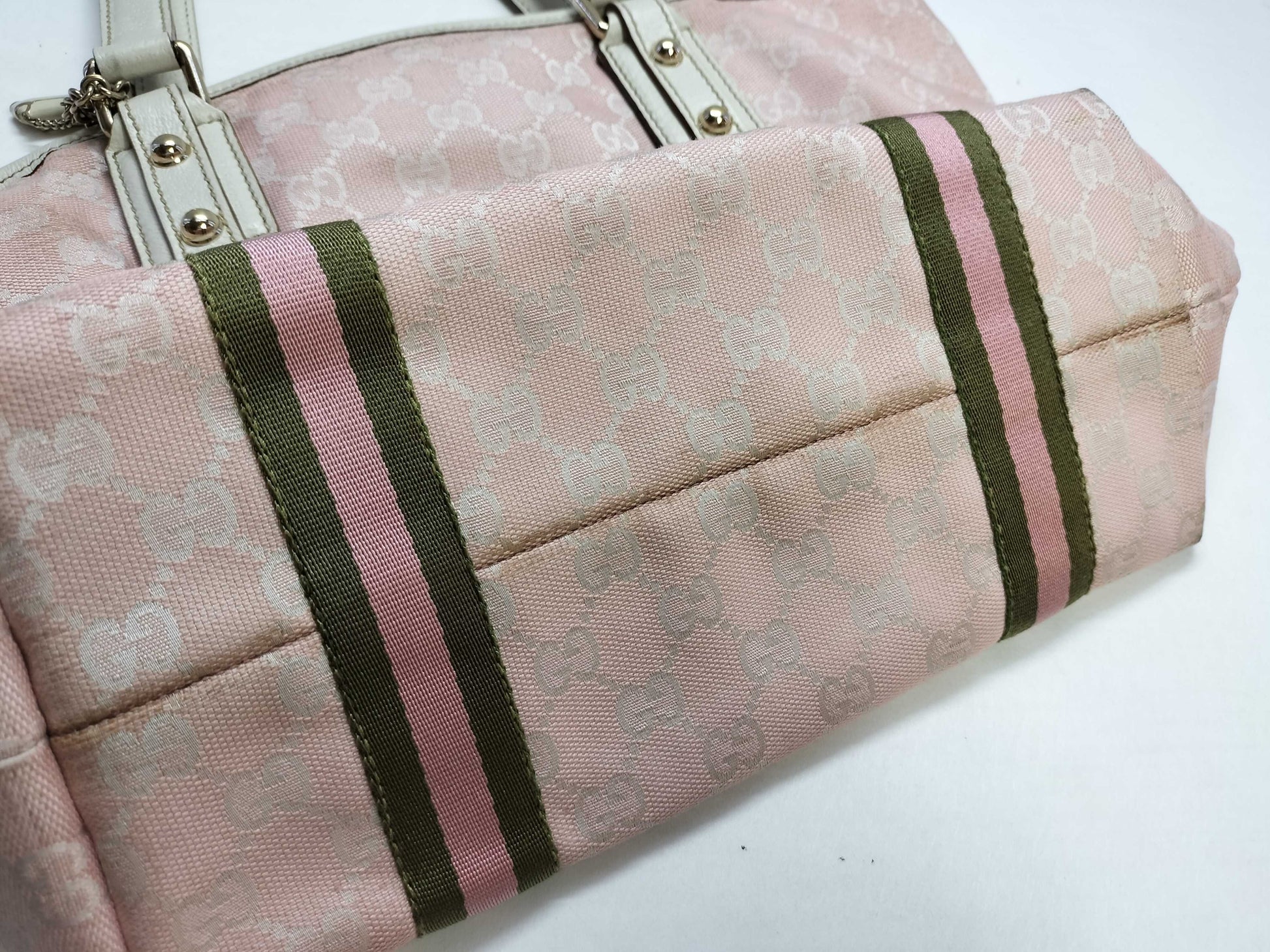 GUCCI GG Canvas Tote Bag with Charm