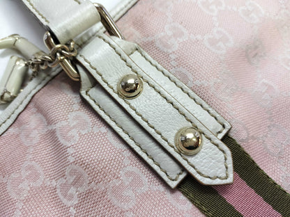 GUCCI GG Canvas Tote Bag with Charm