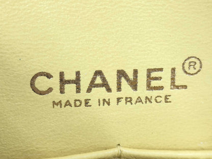 CHANEL Matelasse Lamb Double Flap 25 Shoulder Bag with Seal and Card