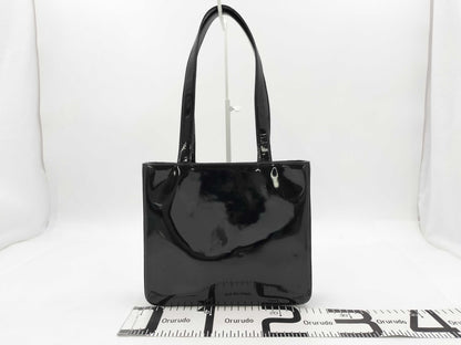 CHANEL Enamel Handbag with Logo Seal