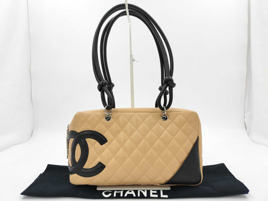 CHANEL Cambon Line Bowling Bag Seal Shoulder Bag