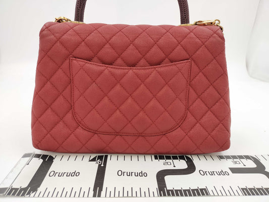 CHANEL Chanel Coco Handle Matelasse Shoulder Bag Handbag