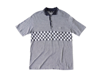 CELINE Short Sleeve Polo Shirt with C Logo, Made in Italy, Size M, Tops