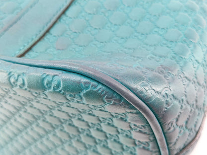 GUCCI Guccissima 449663 Hand Blue Handbag