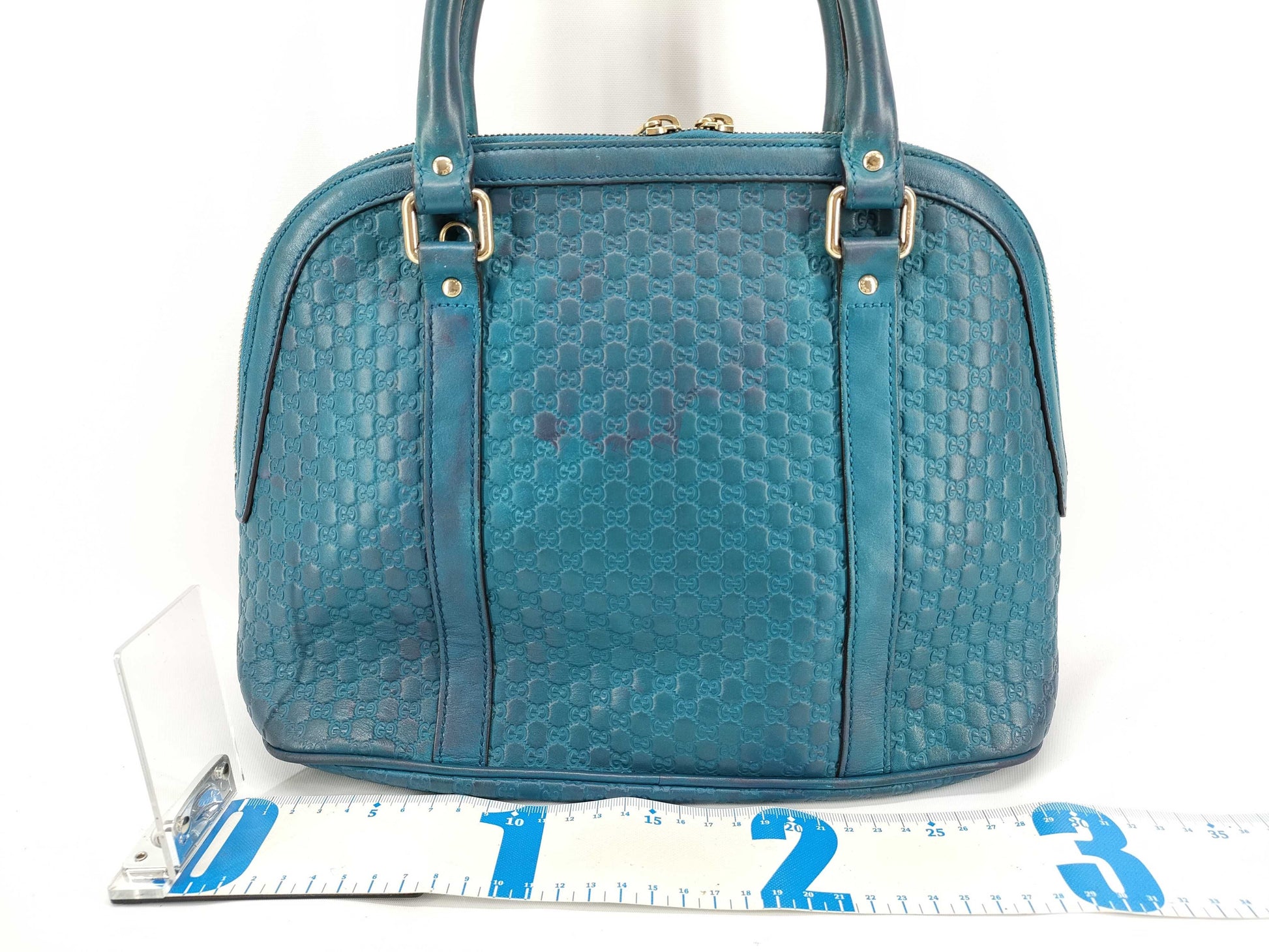 GUCCI Guccissima 449663 Hand Blue Handbag