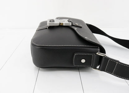 Dior Saddle Leather Black Shoulder Bag