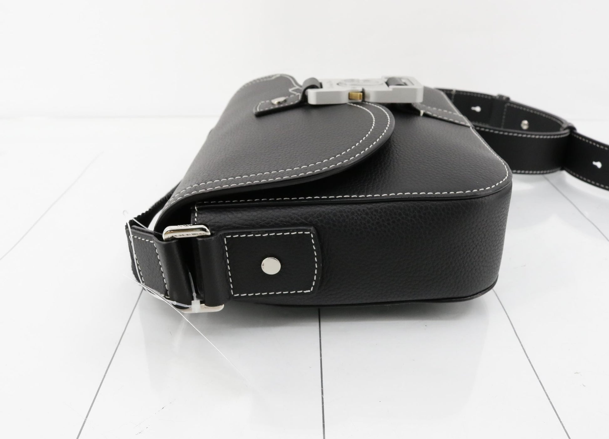 Dior Saddle Leather Black Shoulder Bag