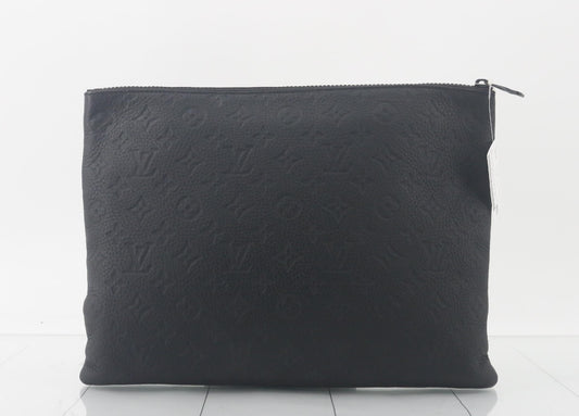 LOUIS VUITTON Virgil Abloh LV Friend Black Clutch Bag IC Reactive Clutch Bag