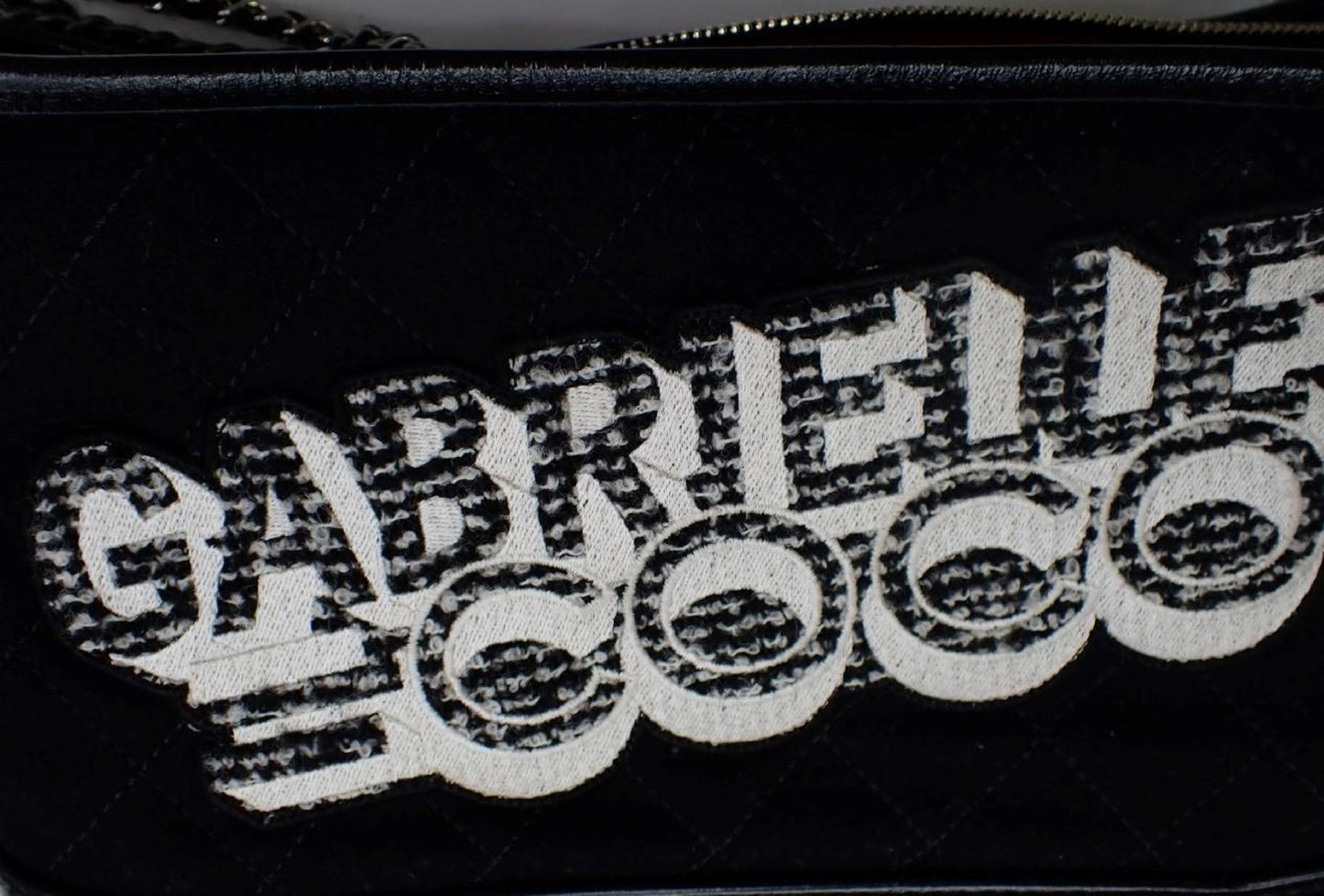CHANEL Gabriel Coco Black Chain Shoulder Bag, No. 24