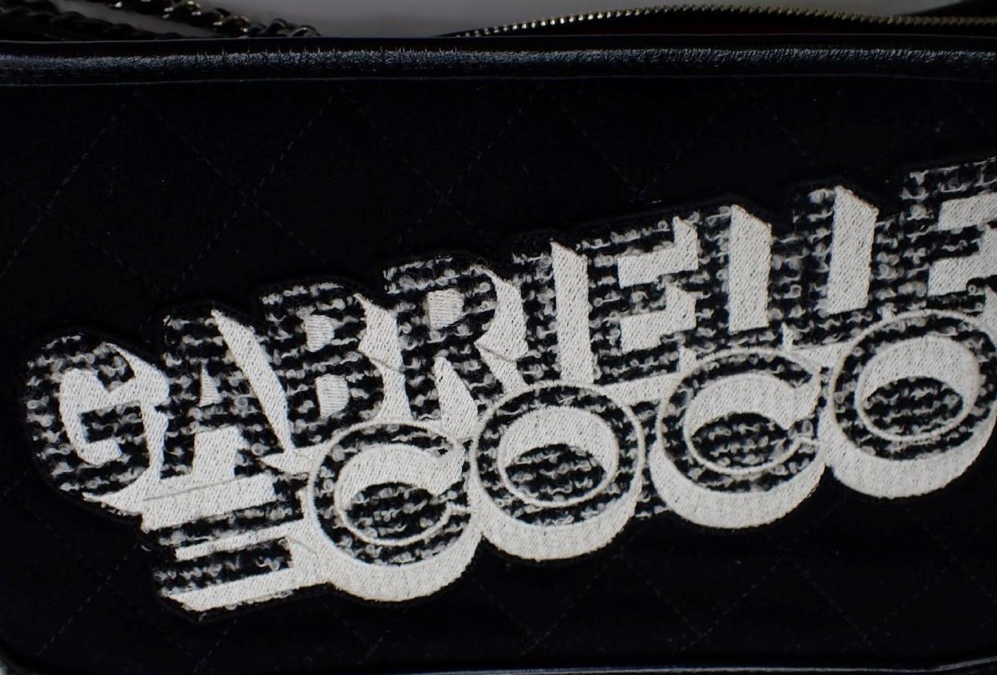 CHANEL Gabriel Coco Black Chain Shoulder Bag, No. 24