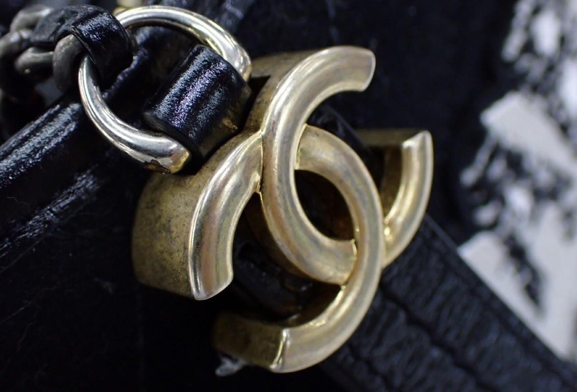 CHANEL Gabriel Coco Black Chain Shoulder Bag, No. 24