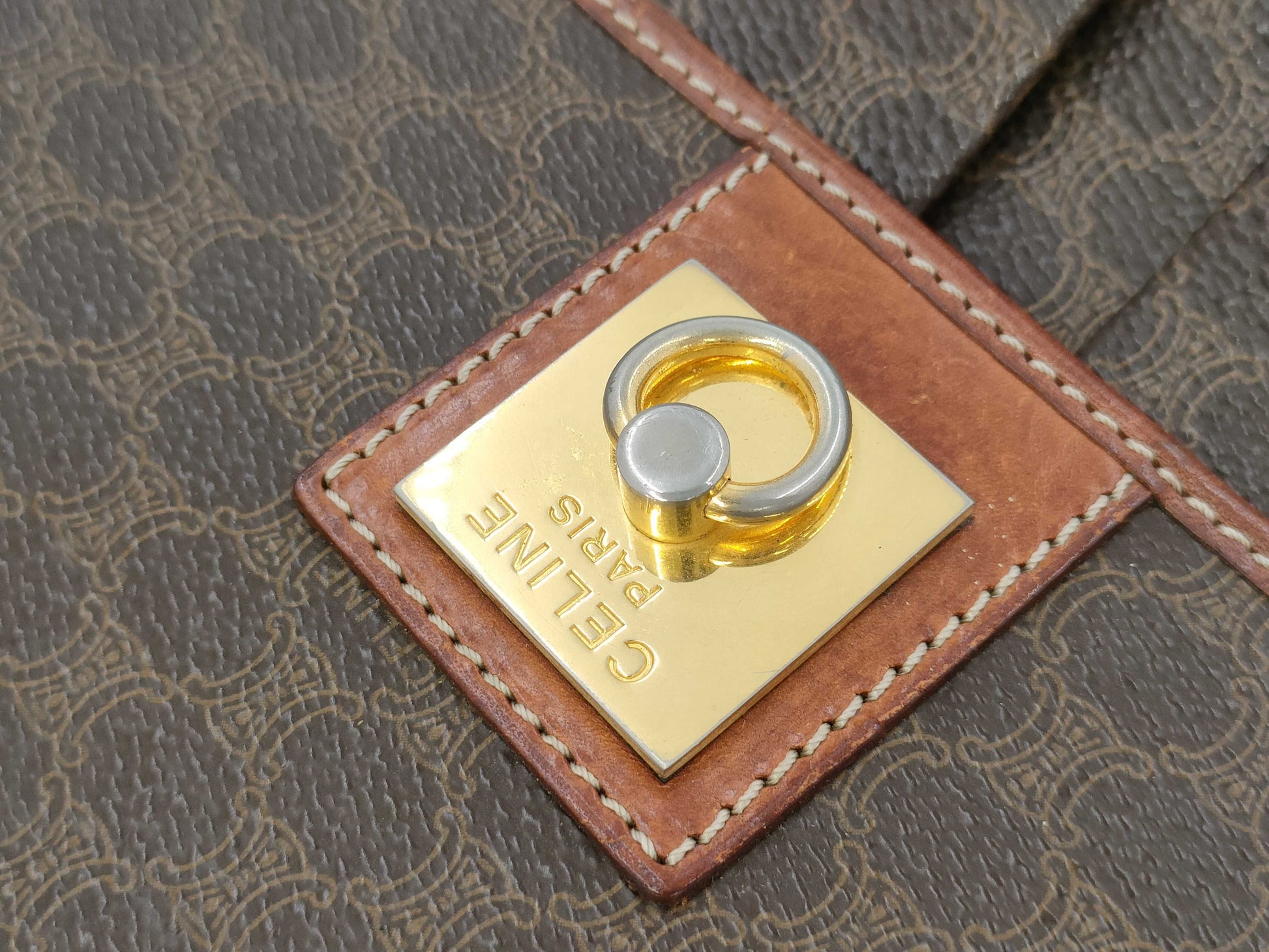 CELINE Macadam Shoulder Bag