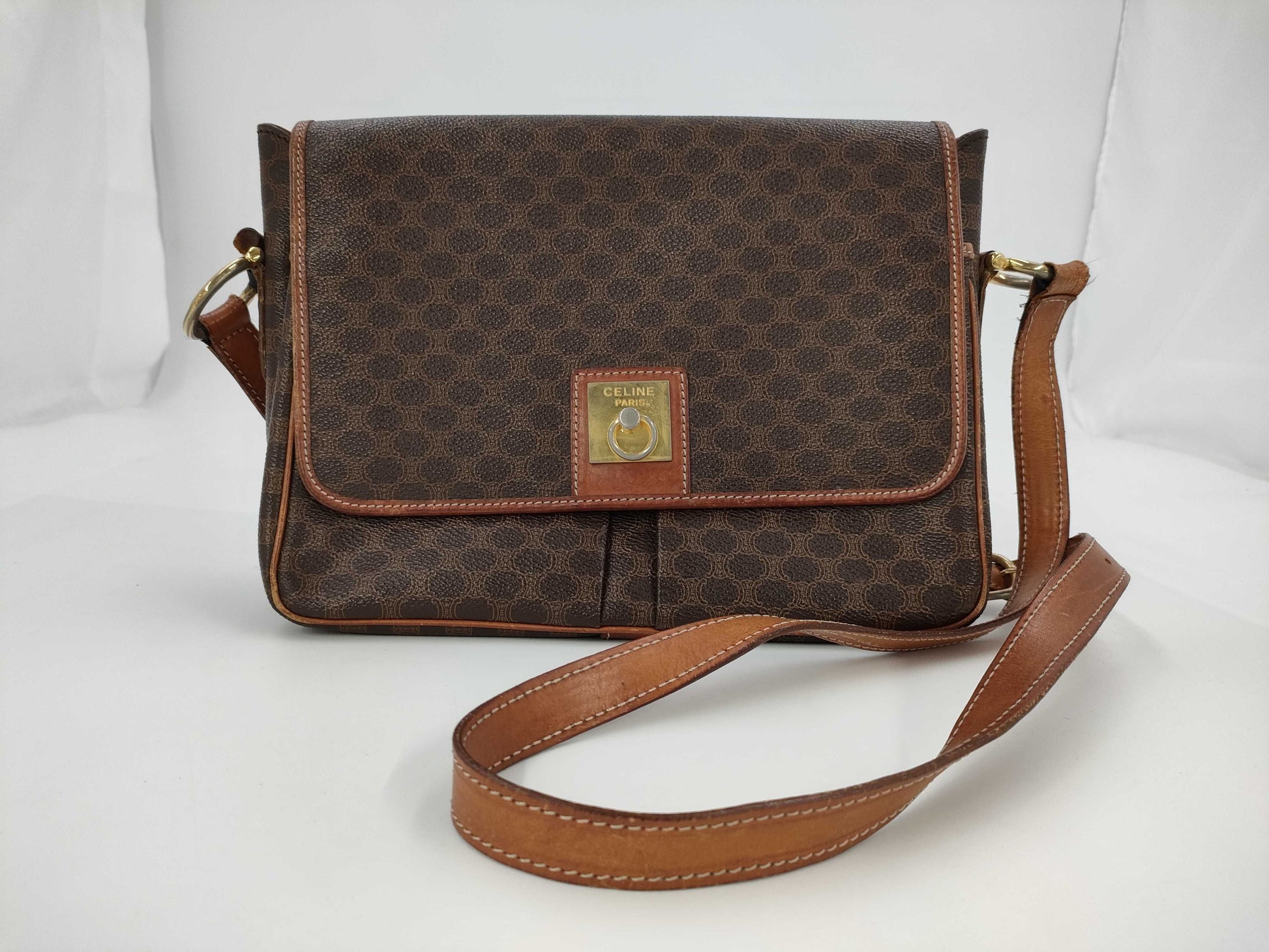 CELINE Macadam Shoulder Bag