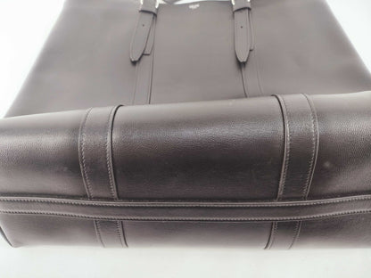 CELINE Cabas Tote Bag, Large Leather Buckle, Black