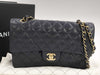 CHANEL CHANEL BAG MATELASSE CAVIAR SKIN 25CM MICROCHIP NAVY CHAIN ​​SHOULDER KJAU397E Shoulder Bag