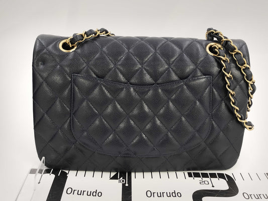CHANEL CHANEL BAG MATELASSE CAVIAR SKIN 25CM MICROCHIP NAVY CHAIN ​​SHOULDER KJAU397E Shoulder Bag