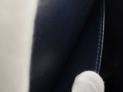 CHANEL CHANEL BAG MATELASSE CAVIAR SKIN 25CM MICROCHIP NAVY CHAIN ​​SHOULDER KJAU397E Shoulder Bag