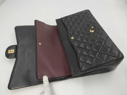 CHANEL CHANEL BAG CLASSIC FLAP A58601 WFLAP MAXI 33CM LAMBSKIN GHW NO 15 W/CARD 15819608 Shoulder Bag