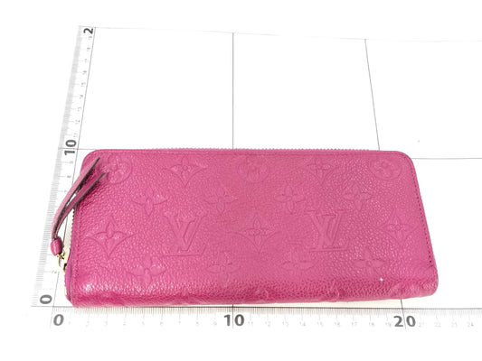 LOUIS VUITTON Monogram Empreinte Brand Bag Portefeuille Clemence Long Wallet TN0115 Wallet