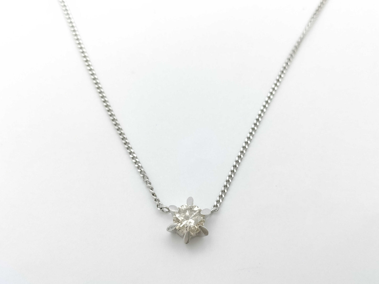 D0.70ct PT900/850 4.3g Necklace 