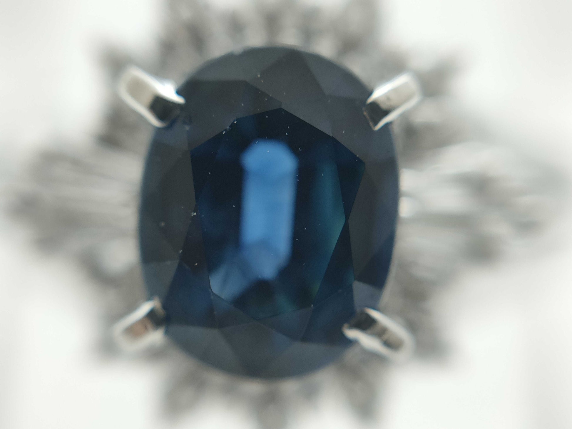S 0.93ct D 0.25ct PT900 4.6g Ring 