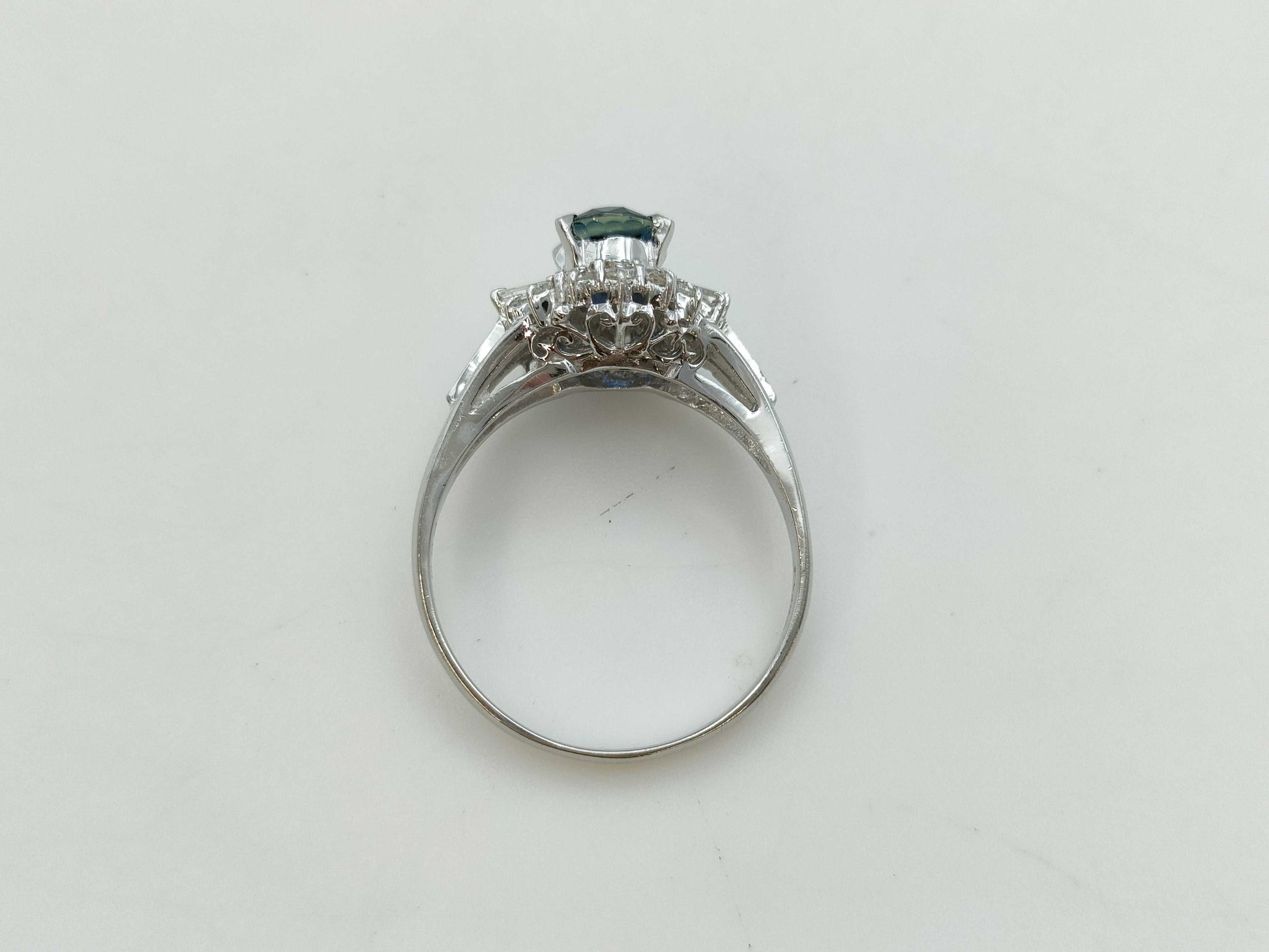 S 0.93ct D 0.25ct PT900 4.6g Ring 