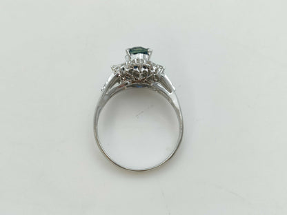S 0.93ct D 0.25ct PT900 4.6g Ring 