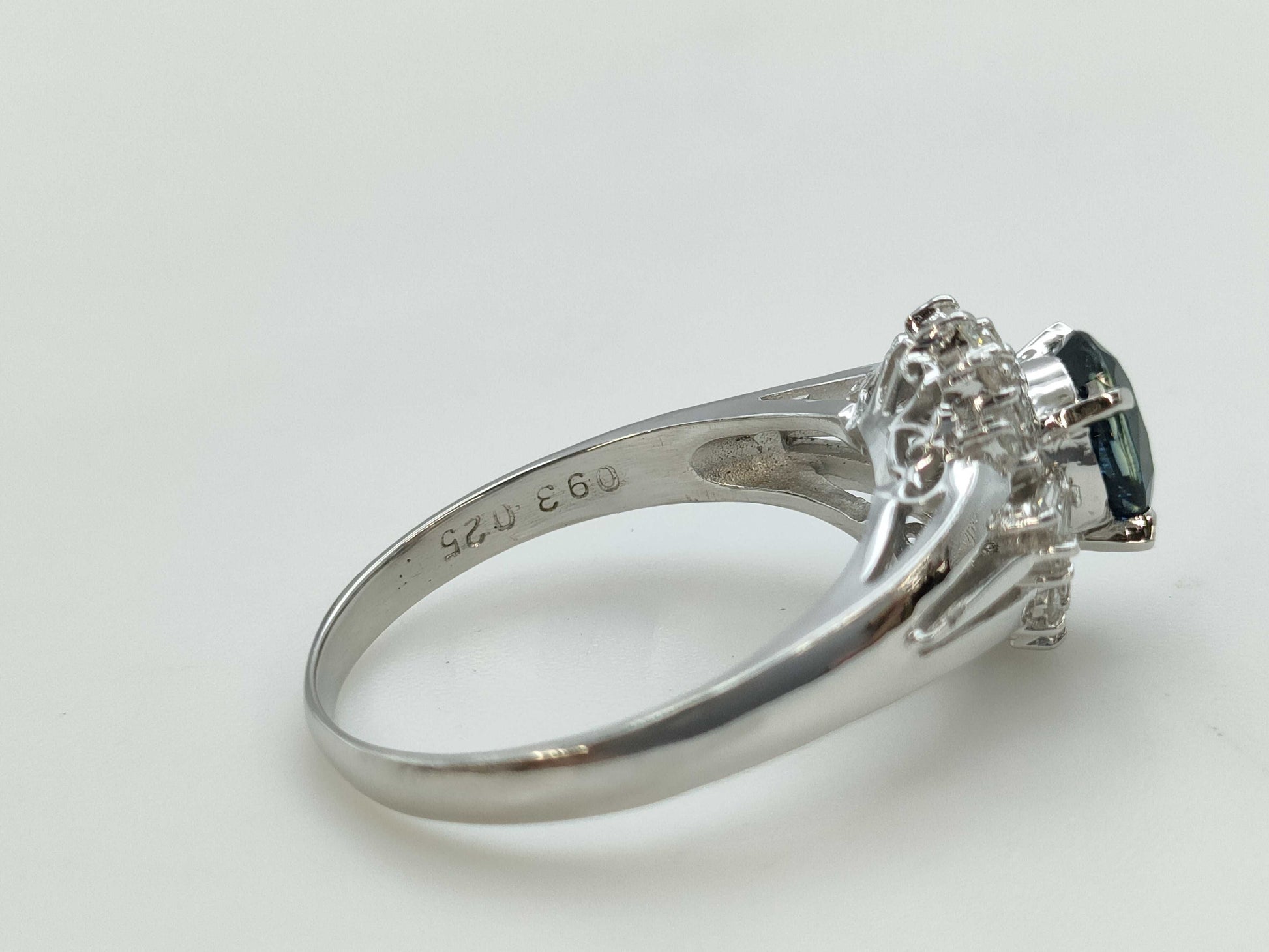 S 0.93ct D 0.25ct PT900 4.6g Ring 