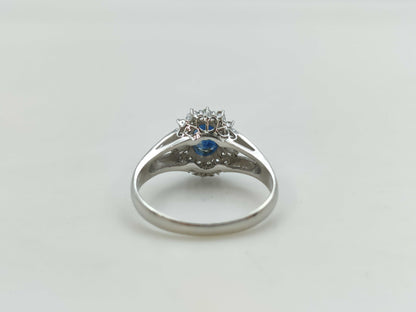 S 0.93ct D 0.25ct PT900 4.6g Ring 