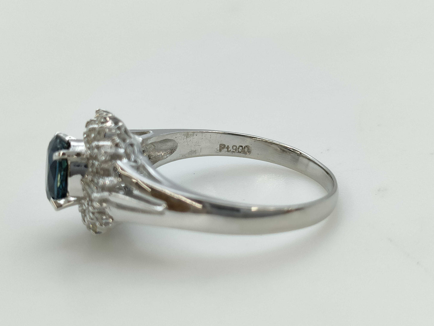 S 0.93ct D 0.25ct PT900 4.6g Ring 