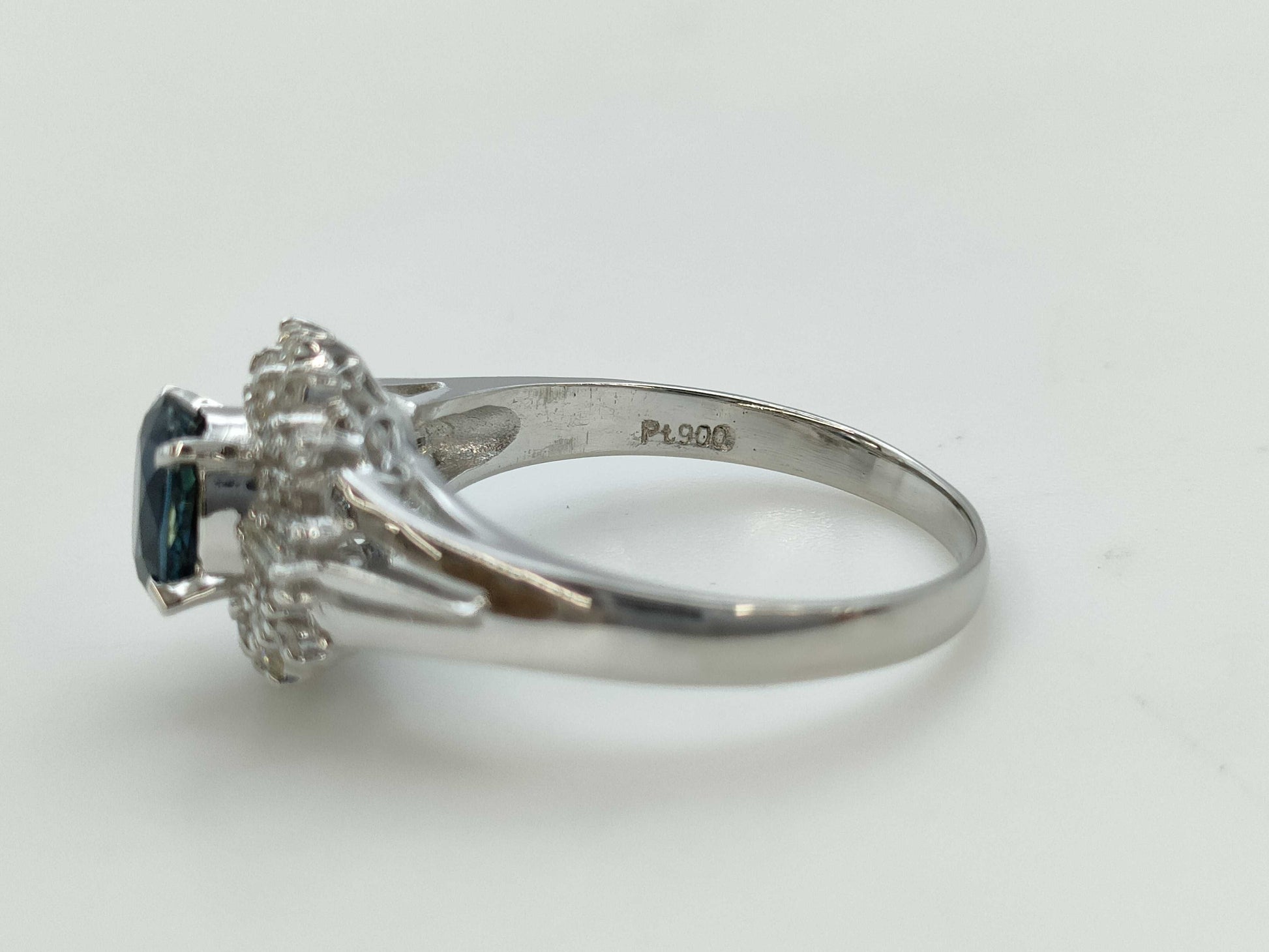 S 0.93ct D 0.25ct PT900 4.6g Ring 
