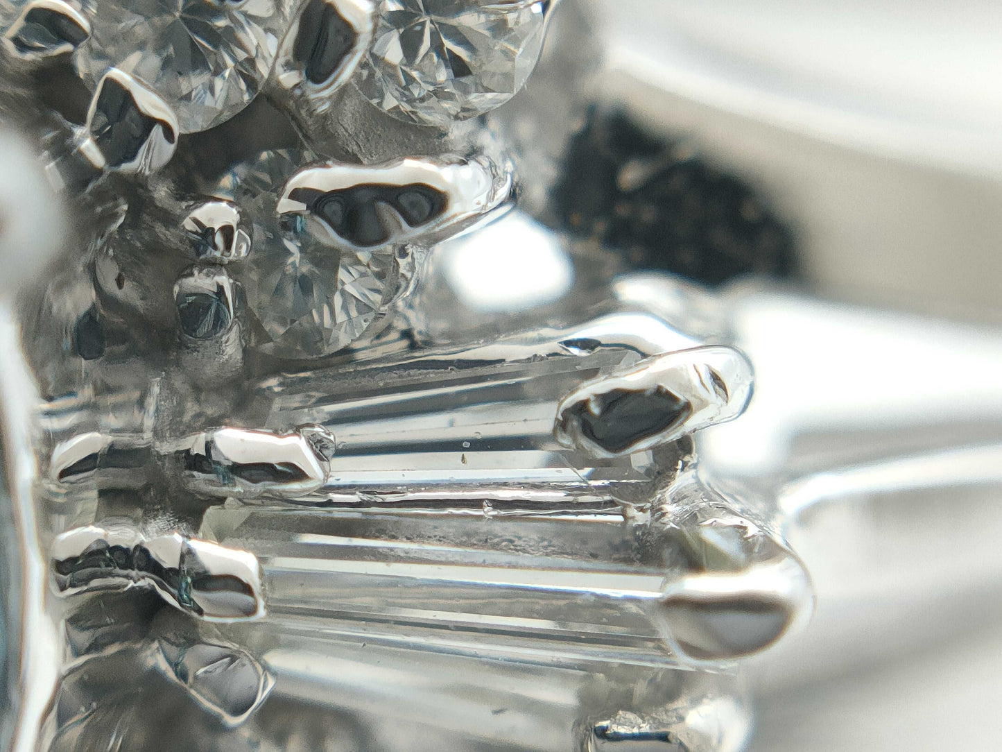 S 0.93ct D 0.25ct PT900 4.6g Ring 