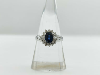 S 0.93ct D 0.25ct PT900 4.6g Ring 