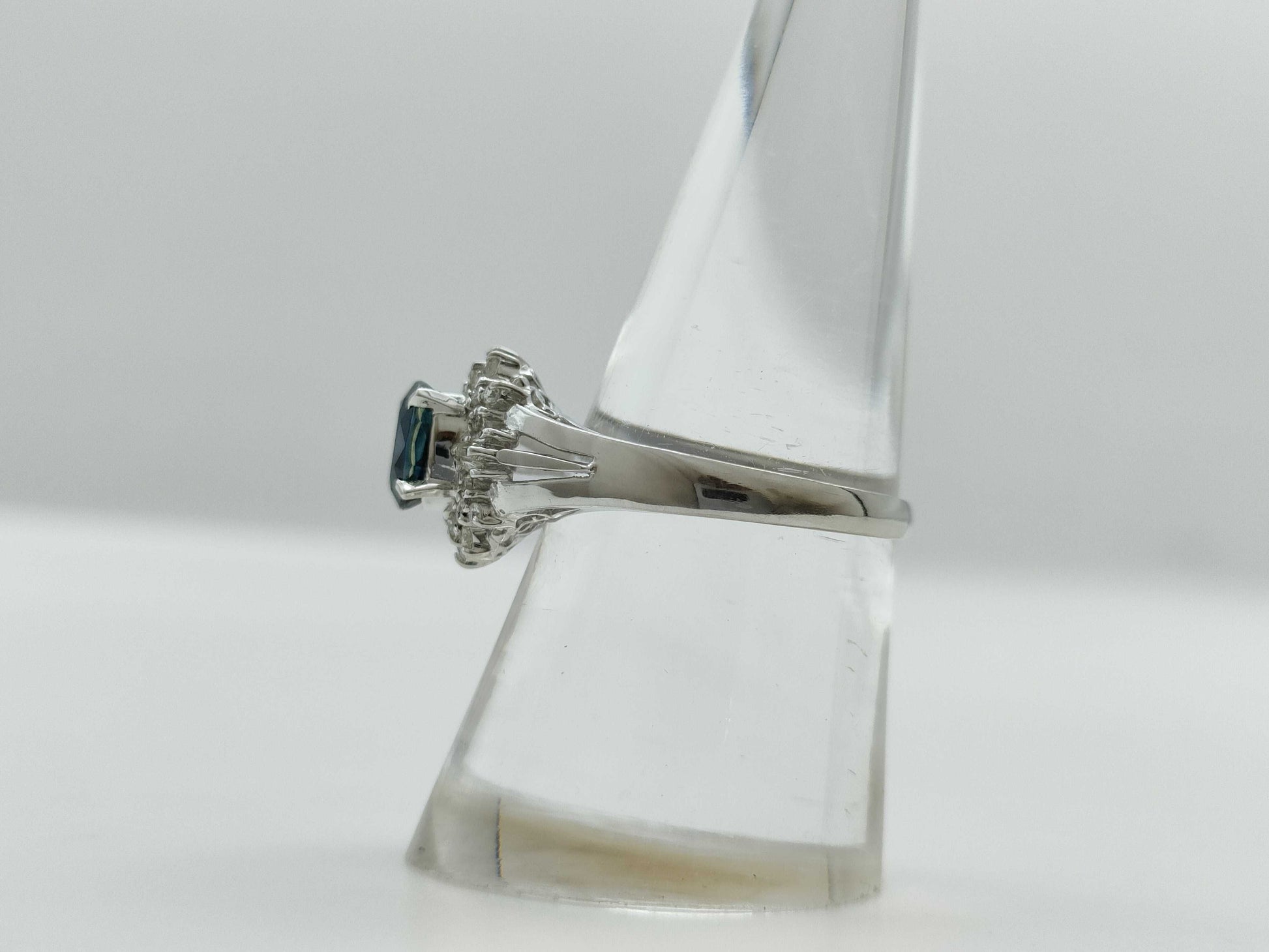 S 0.93ct D 0.25ct PT900 4.6g Ring 